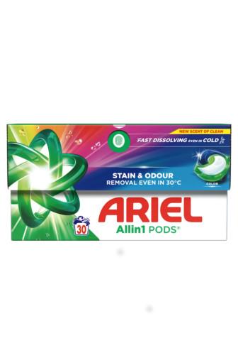 Ariel kapsle All in1 Stain & Odour Color 30 ks