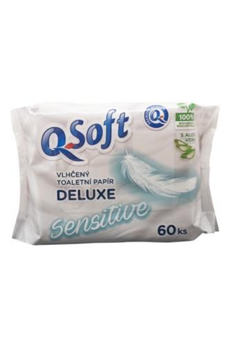 Q-Soft Deluxe vlhčený toaletní papír Sensitive 60 ks