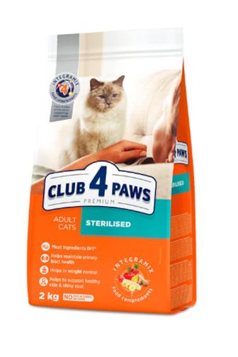 Club 4 Paws pro sterilizované kočky 2 kg 
