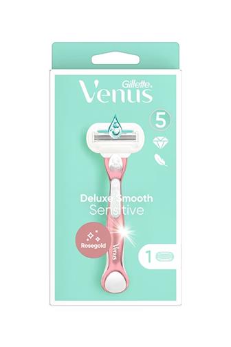 Gillette Venus Rose gold sensitive strojek + 1 náhradní náplň