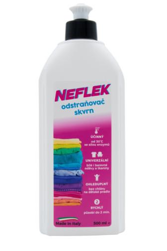 Neflek odstraňovač skvrn - bílé i barevné prádlo 500 ml