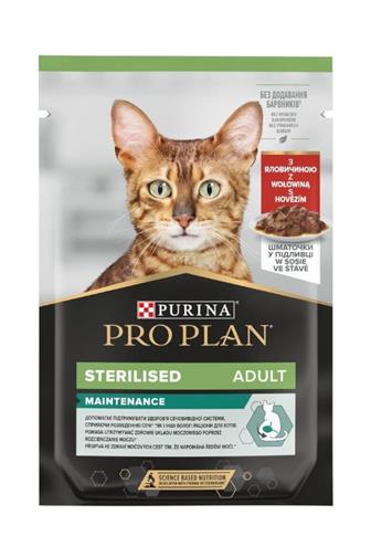 Purina ProPlan cat Sterille kapsička hovězí 85 g