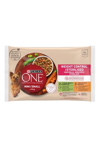 Purina One mini dog kapsička sterille krůta kuře 4 x 85 g