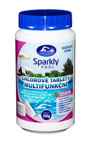 Sparkly Pool Chlorové tablety 6v1 5x200 g 1 kg