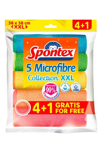 Spontex microfibre utěrky XXL 4+1 zdarma