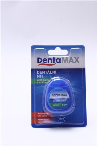 Dentamax dentální nit voskovaná s mátou 50 m