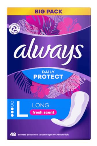 Always Daily Protect fresh Long intimky 48 ks