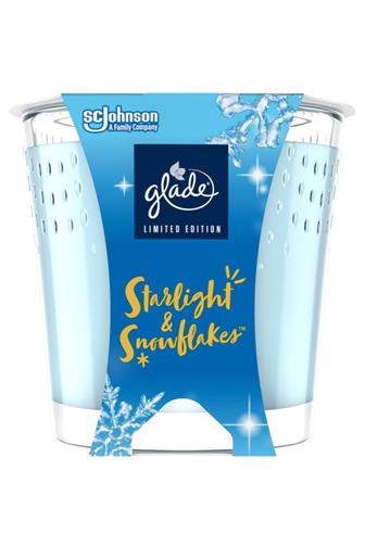 Glade svíčka Čerstvý sníh a zimní vánek 129 g