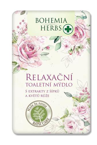 Bohemia Herbs relaxační toaletní mýdlo růže 100 g 