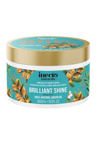 Inecto Brilliant Shine maska na vlasy arganový olej 300 ml