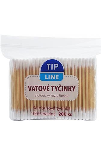 Tip line vatové tyčinky bambus sáček 200 ks