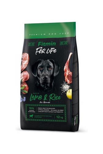 Fitmin Dog For Life jehně s rýží 12 kg