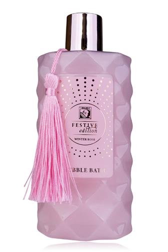 Festive pěna do koupele se střapcem winter rose 330 ml