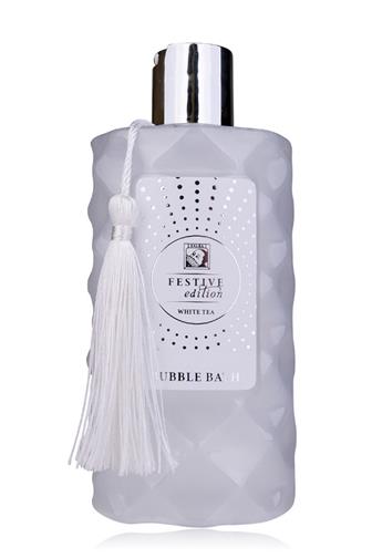 Festive pěna do koupele se střapcem white tea 330 ml