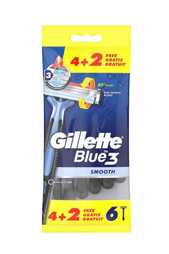 Gillette Blue3 Smooth jednorázová holítka 6 ks 