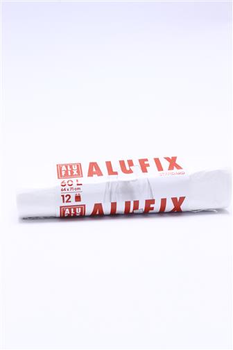 Alufix pytle na odpadky zavazovací 60 l 64 x 71 cm bílé 25 ks