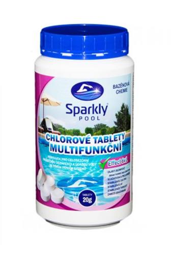Sparkly Pool 6v1 chlorové tablety 50 x 20 g 1 kg