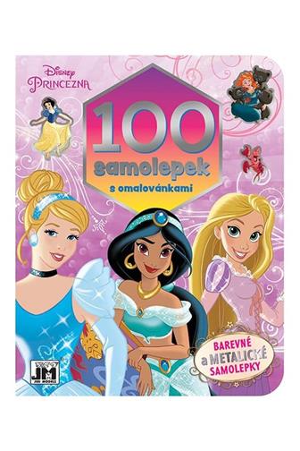 100 samolepek s omalovánkami Princezny A4