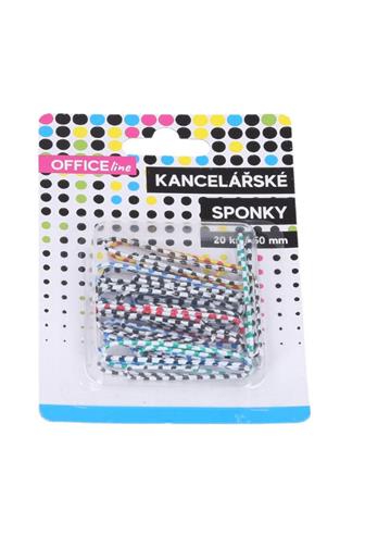 Sponka Toto proužkovaná 5cm 20ks