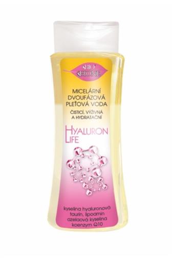 Bione Cosmetics BIO Hyaluron Life micelární dvoufázová pleťová voda 255ml