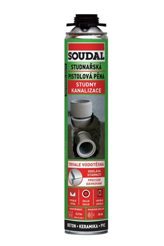 Soudal studnařská montážní pěna pistolová 750 ml