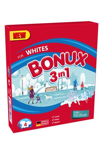 Bonux 3v1 White Polar Ice fresh prací prášek 6 dávek 390 g