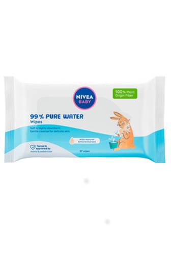 Nivea Baby ubrousky 99% Pure Water 57 ks