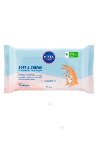 Nivea Baby ubrousky Soft & Cream 57 ks