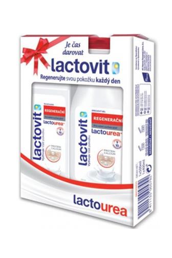 Lactovit Lactourea regenerační sprchový gel 500 ml + tělové mléko 400 ml