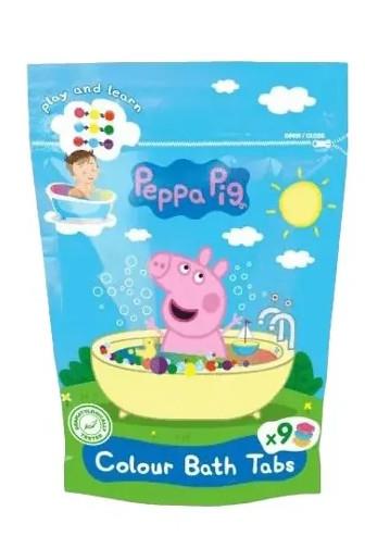 Peppa Pig barvy do koupele ovocná vůně 9 x 16 g