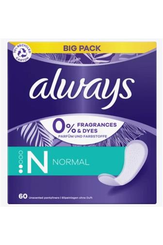 Always Normal hygienické vložky 60 ks