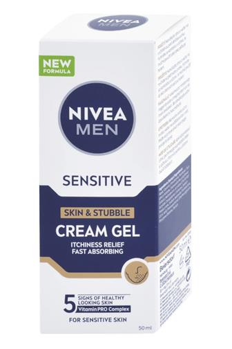 Nivea Men krémový gel na strniště a citlivou pletˇ50 ml