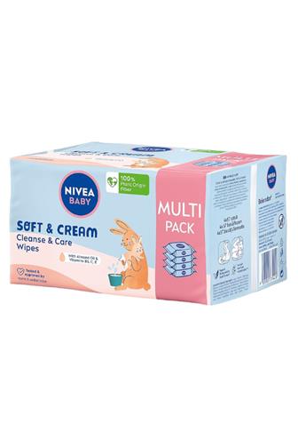 Nivea baby ubrousky Soft & Cream 4 x 57 ks