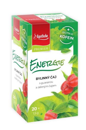 Apotheke Premier Energie guarana a zelený čaj 20 x 1,5 g