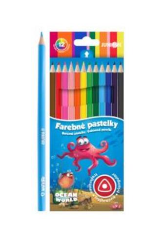 Pastelky Junior Ocean World MINI šestihranné 6 ks 
