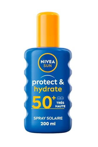 Nivea Sun Protect & Hydrate mléko na opalování sprej OF50 200 ml