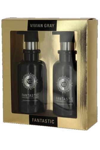 Vivian Gray Fantastic Amberwood & Patchouli TM + mléko na ruce 2 x 300 ml