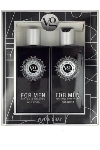 Vivian Gray For Men Oud Wood šampon + SG 2 x 350 ml