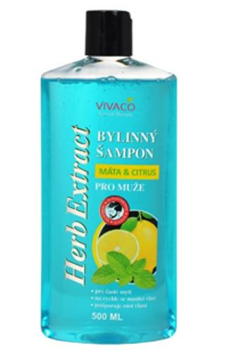 Herb Extract bylinný šampon Máta & Citrus pro muže 500 ml