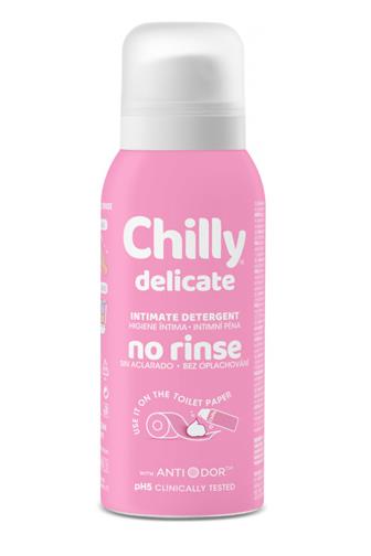 Chilly intimní mycí pěna Delicate bezoplachová 100 ml