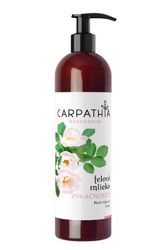 Carpathia tělové mléko zvláčnující Růže & Urea 250 ml