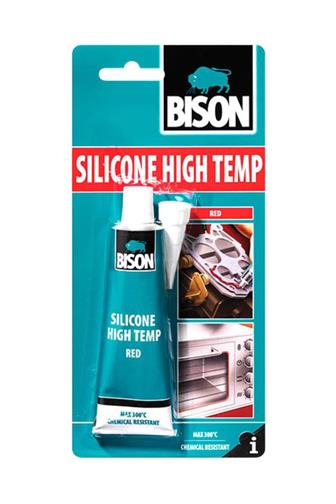Bison Silikone Hight temp red 300oC 60 ml