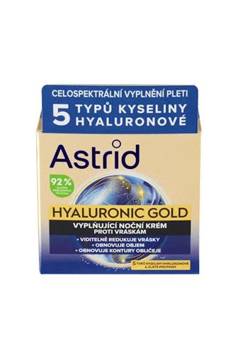 Astrid Hyaluronic Gold vyplňující noční krém  SPF10 50 ml