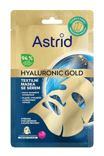 Astrid Hyaluronic Gold textilní maska 1 ks