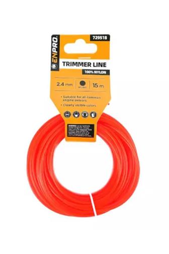 Enpro Struna do sekačky 2,4 mm x 15 m kulatá