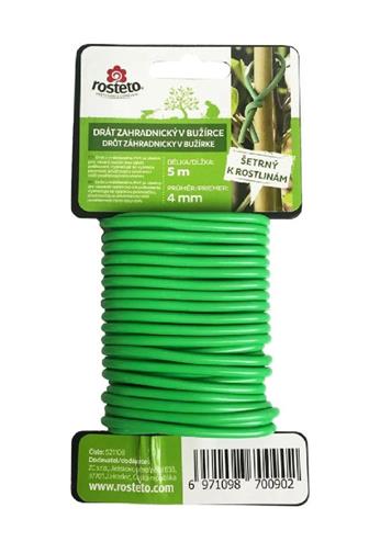 Rosteto Drát vázaci poplastovaný 4 mm x 5 m