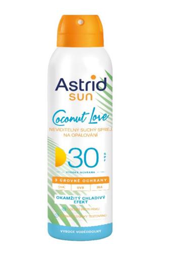 Astrid Sun Coconut Love suchý sprej voděodolný OF30 150 ml