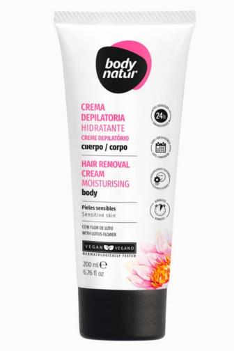 Body Natural depilační tělový krém s lotosovým květem 200 ml