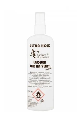 Absolute cosmetics lak na vlasy natural ultra hold spray 200 ml