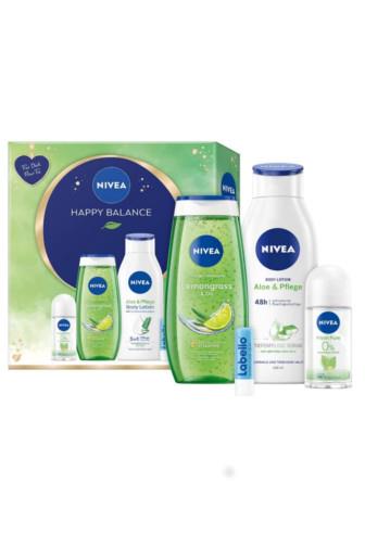 Nivea kazeta těl.ml.400 ml, SG 250 ml, roll-on, balzám Labello